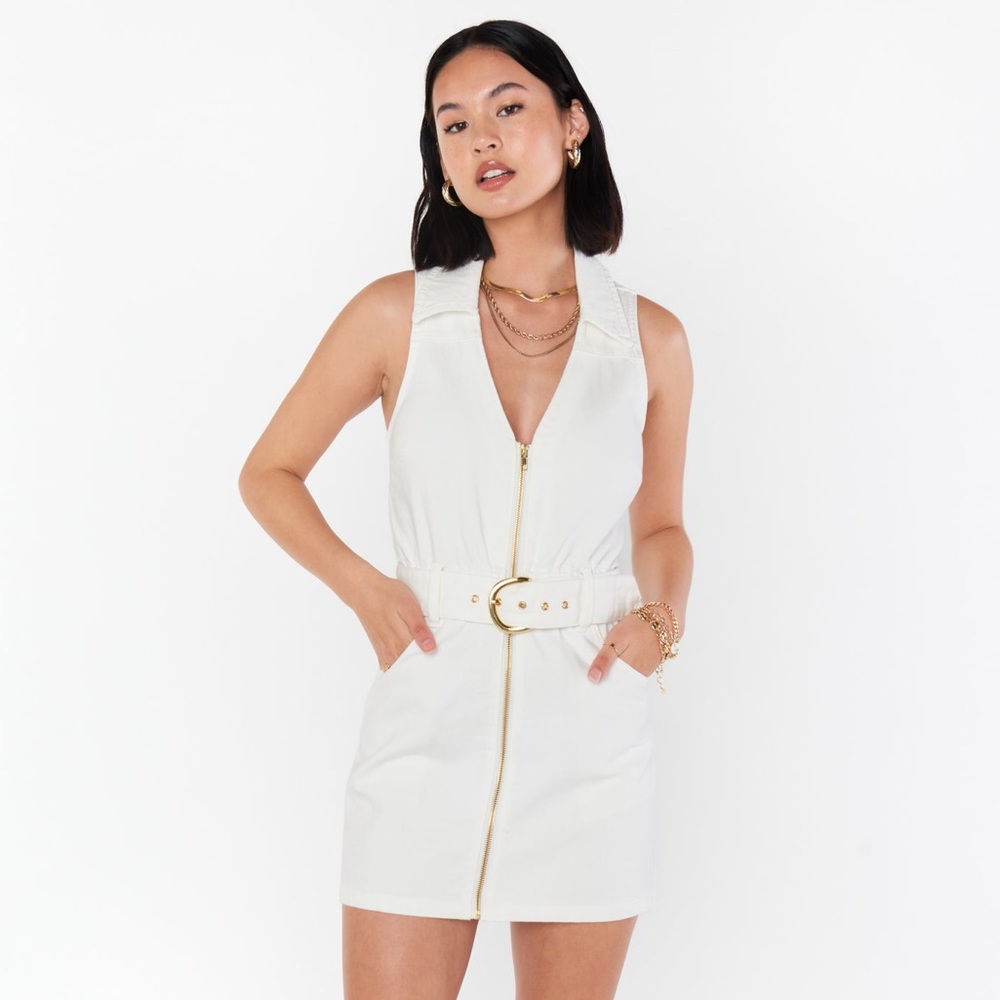 Show Me Your MuMu White Mini Dress